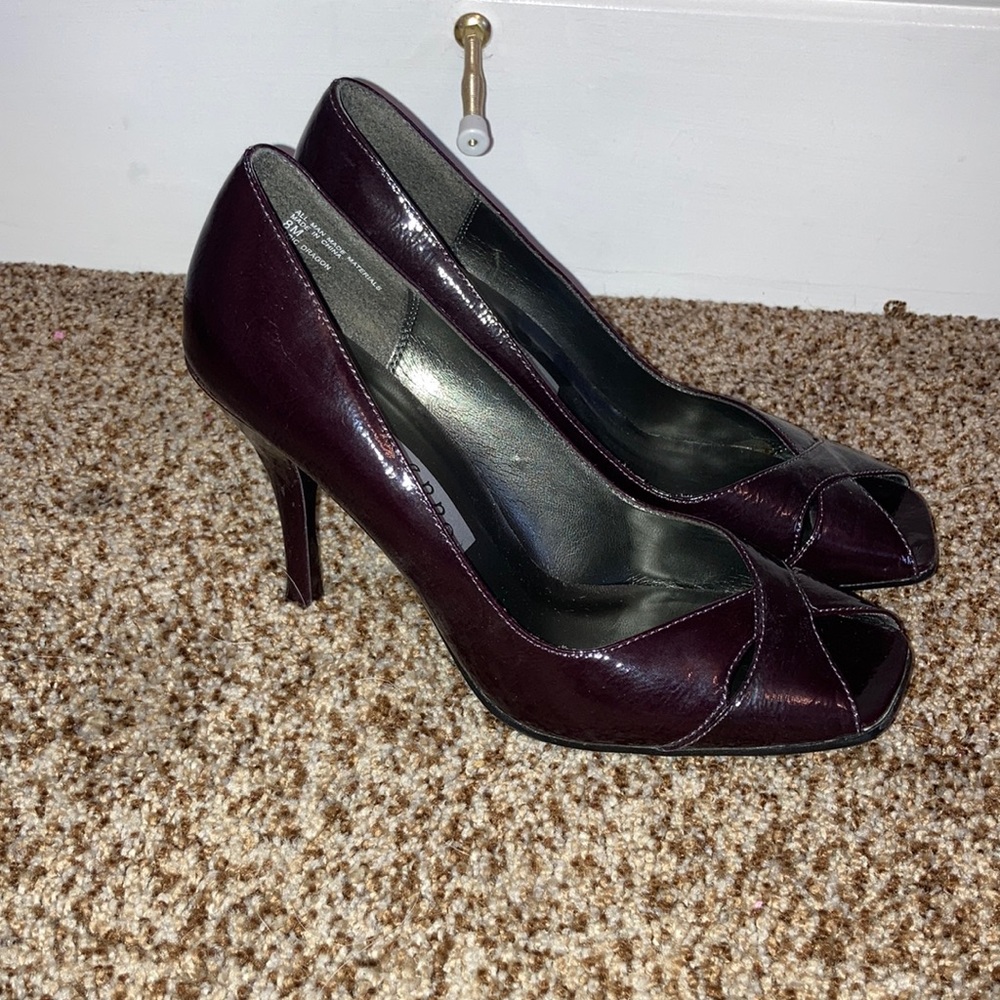 🏷Elle Menno Open Toe Leather Heels!👠